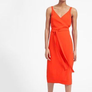 Everlane The Japanese GoWeave Tank Wrap Dress Size 4 in Poppy Red